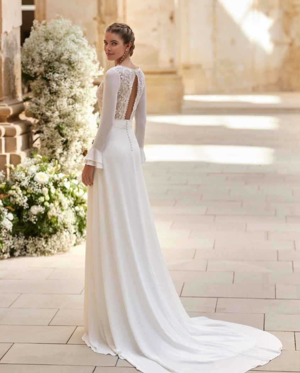 Vestido Novia Rosa Clará