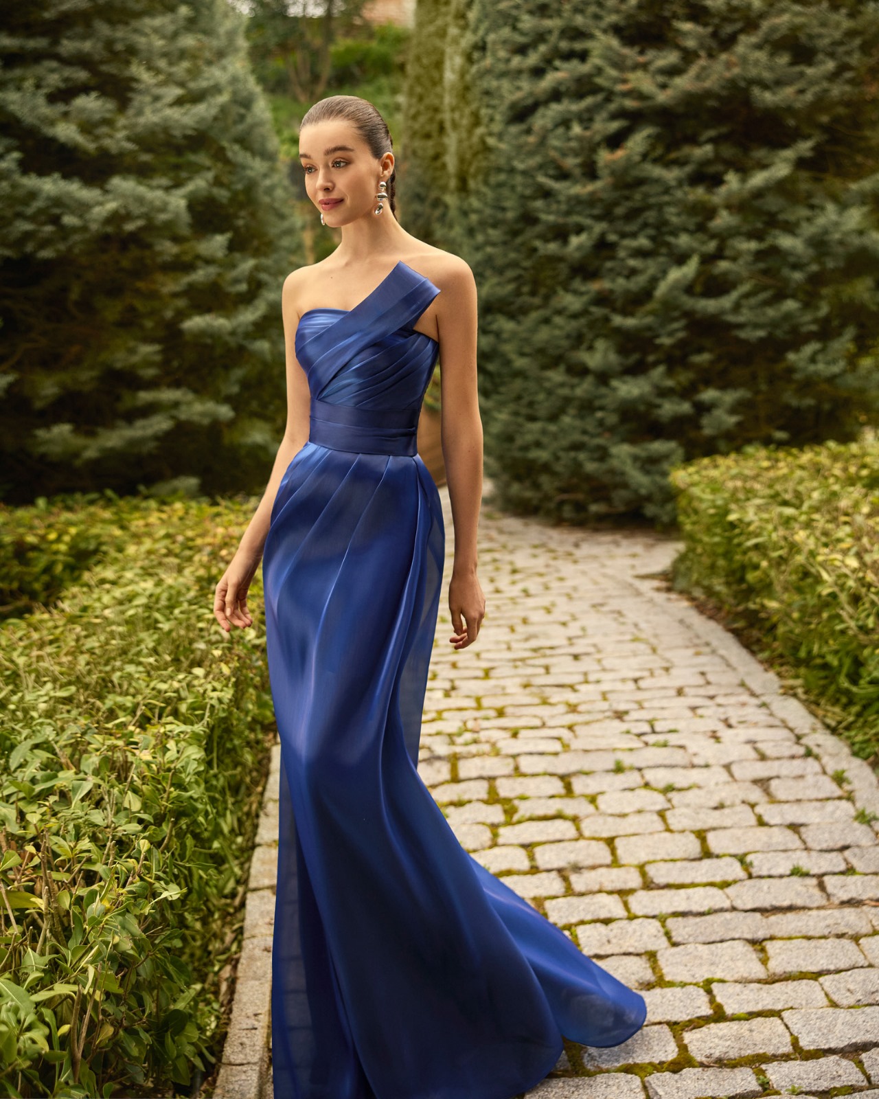 Vestido Largo de Fiesta Marfil Barcelona