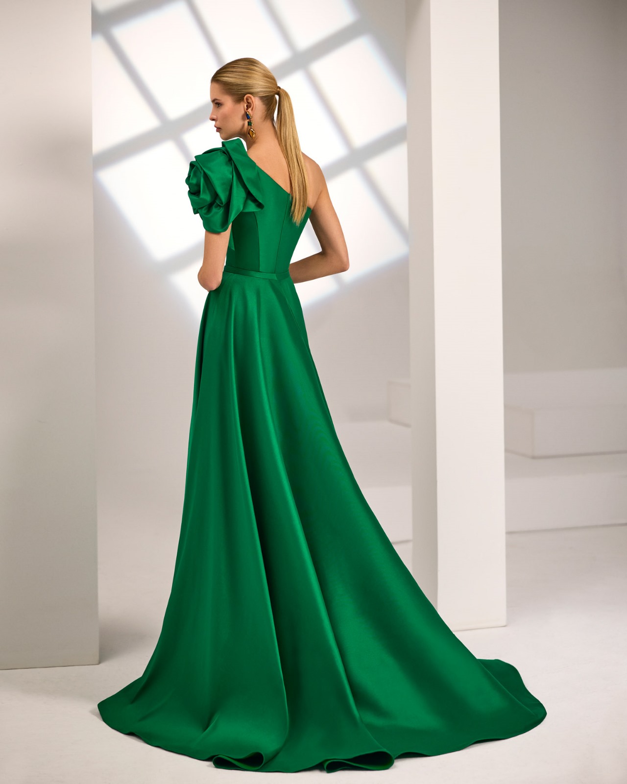 Vestido Largo de Fiesta Marfil Barcelona