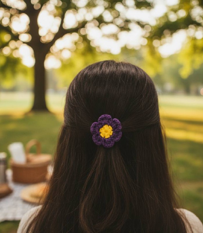 Purple Twirl Hairclip