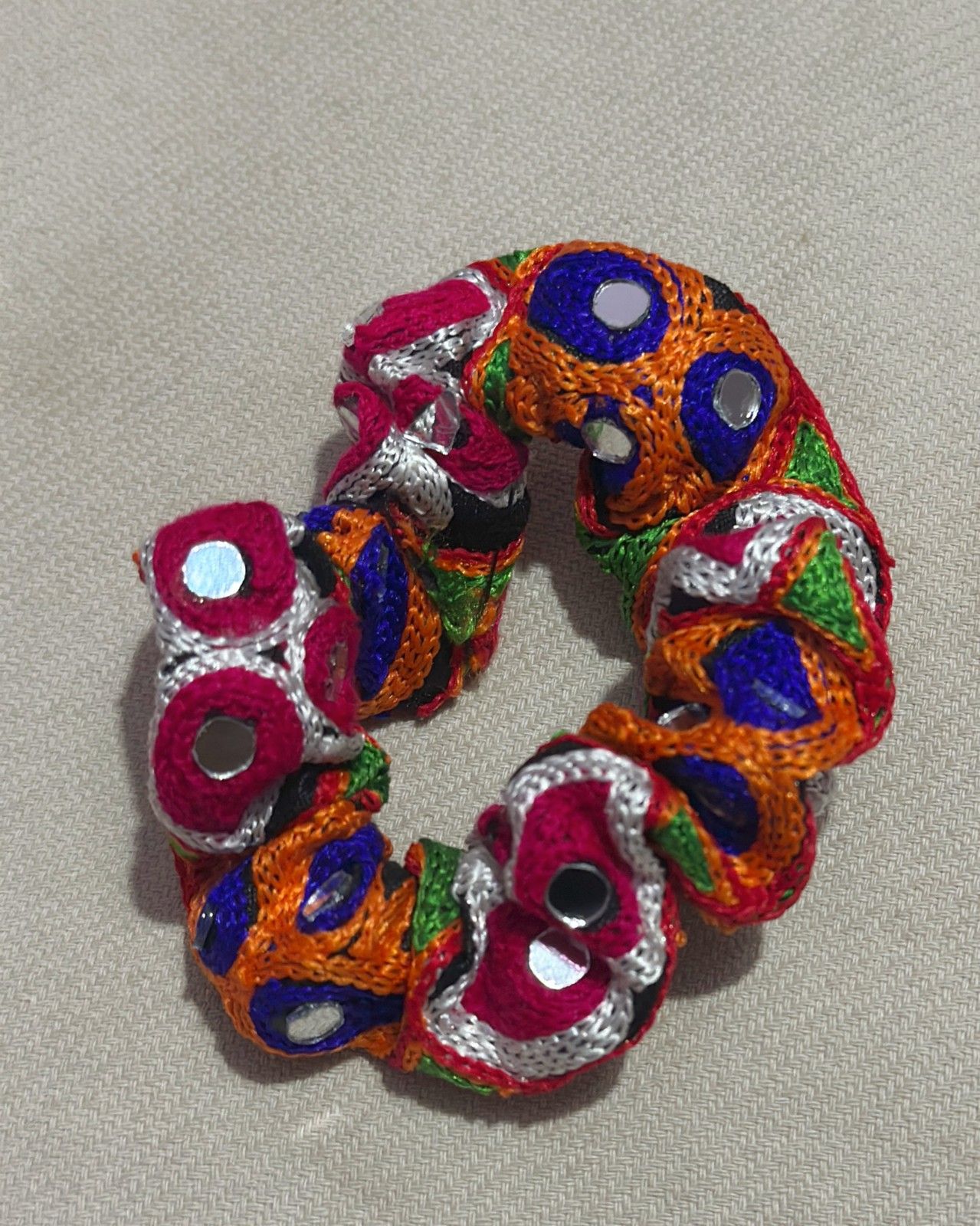 Colorful Navratri Scrunchie
