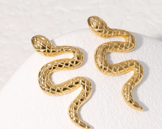 Small Snake Earrings For Women | GENICX