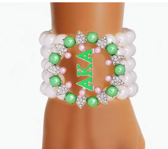 AKA Pearl and Bead Bracelet For Women | GENICX