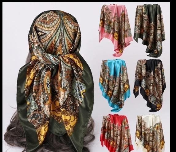 Head Hair Long Silk Scarfs For Women | GENICX