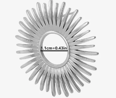 Gold Sunburst Earrings- Available in Silver For Women | GENICX