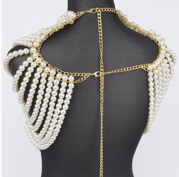 Pearl Body Chain For Women | GENICX
