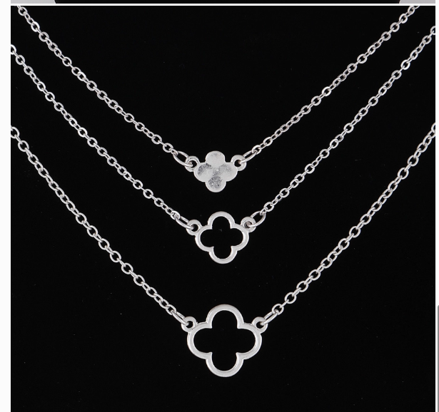 Triple Layer Clover Necklace For Women | GENICX