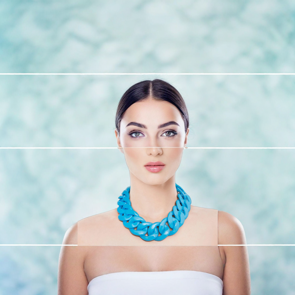  Bright Blue Chain Link Necklace Set For Women | GENICX