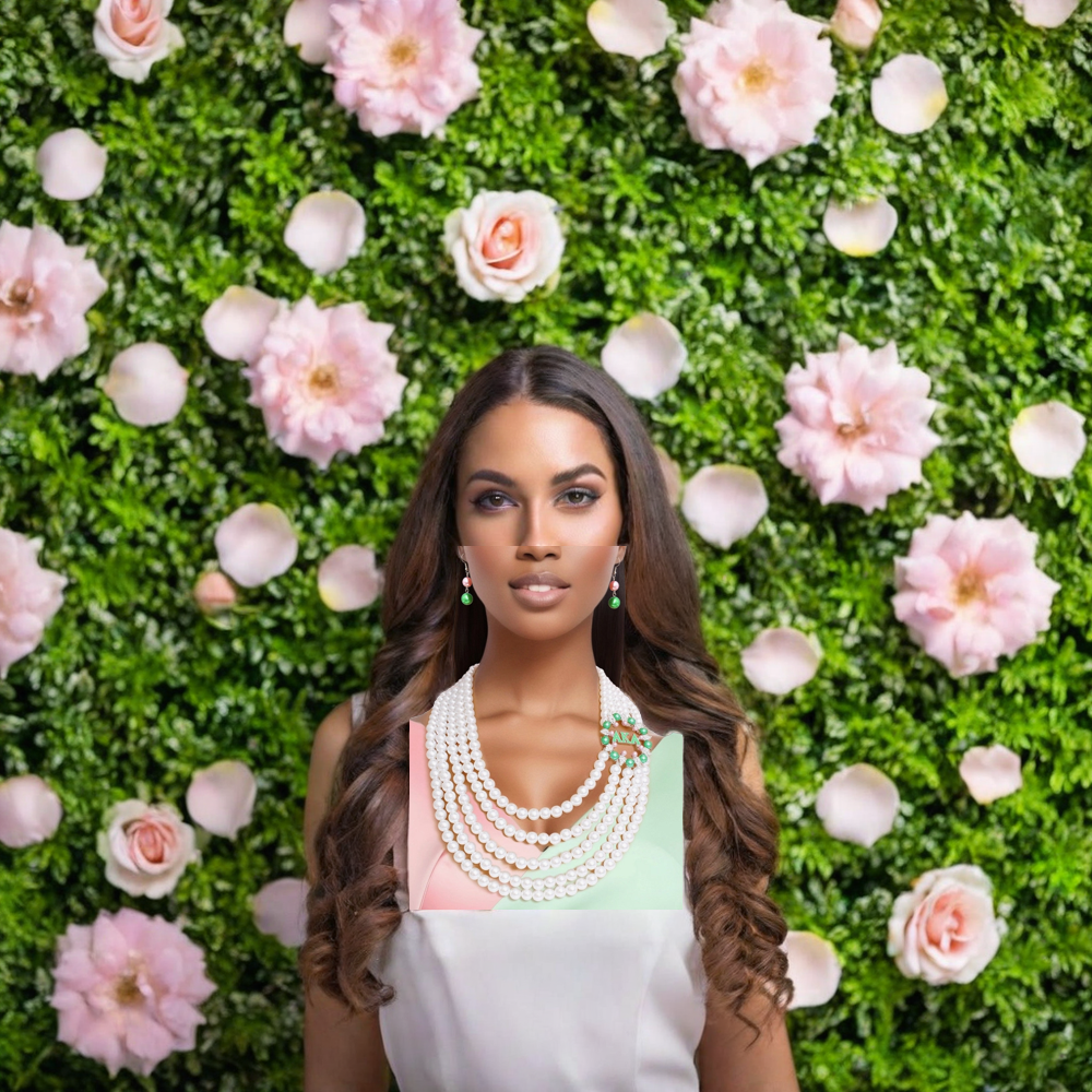 Layered Pearl Necklace For Women with AKA Brooch | GENICX