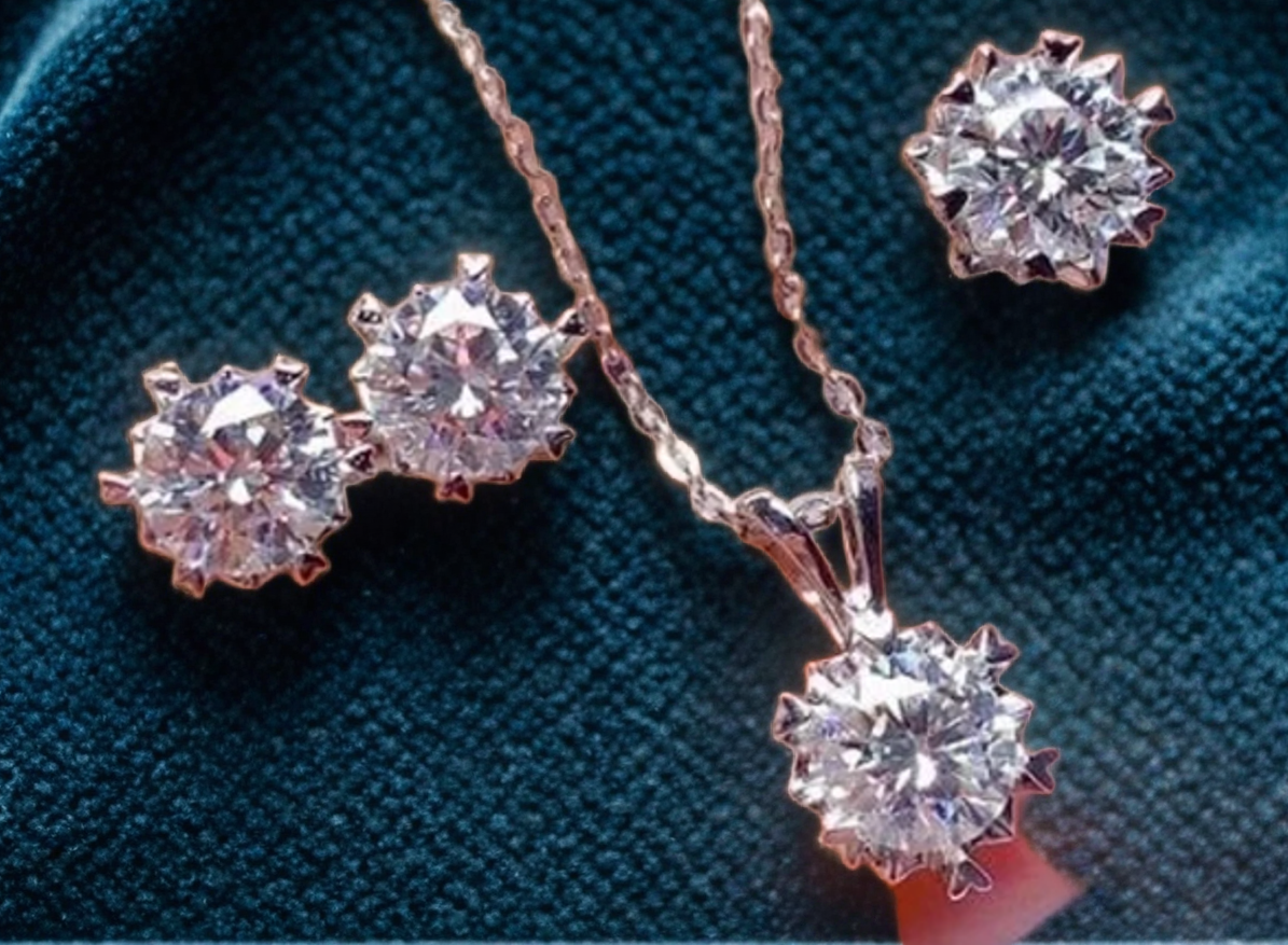 Elegant Diamond necklace Jewelry Set For Women  | GENICX
