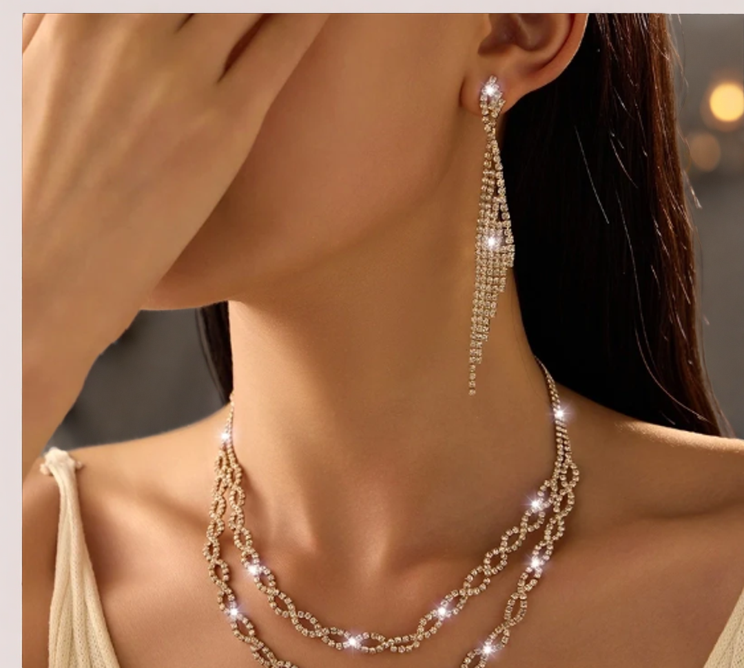 Formal Gold Jewelry Set For Women | GENICX