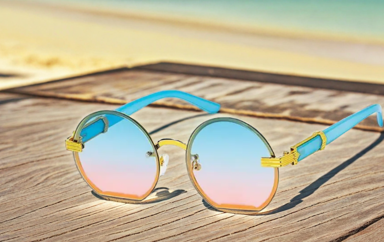 Round Gradient Sunglasses For Women | GENICX