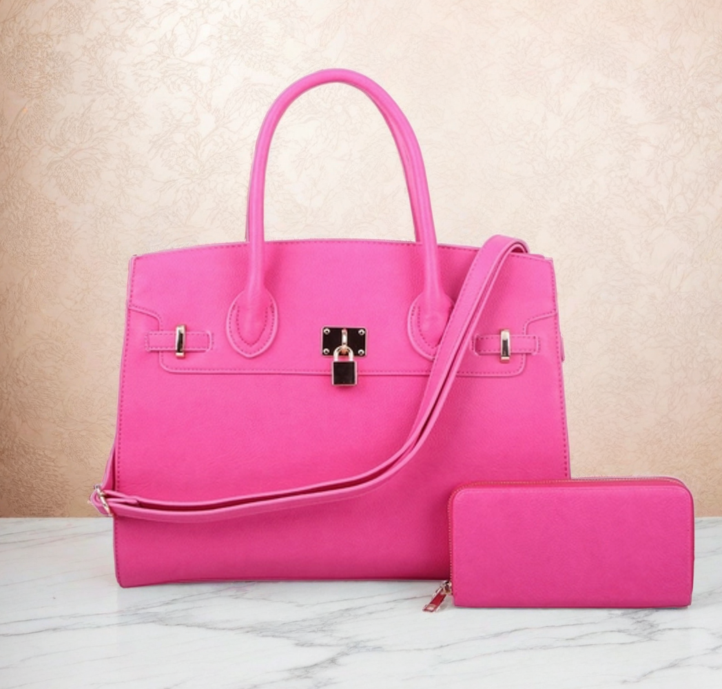 Women's Satchel with Padlock Set | GENICX