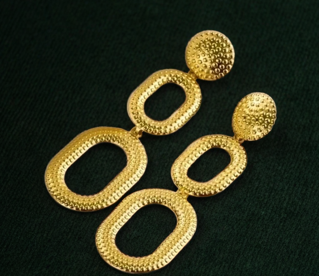 Gold Statement Earrings For Women | GENICX