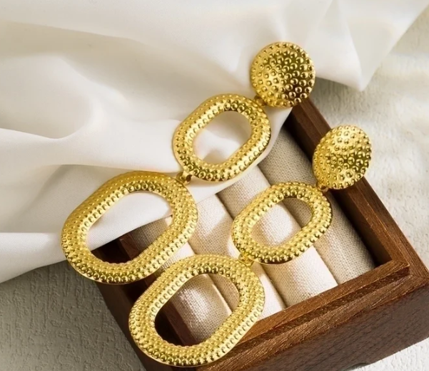 Gold Statement Earrings For Women | GENICX