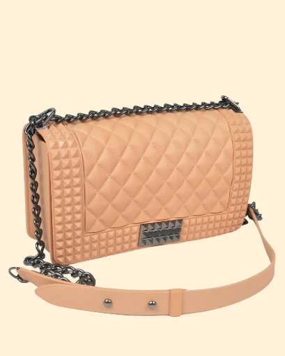 Purple Quilted Handbag | GENICX