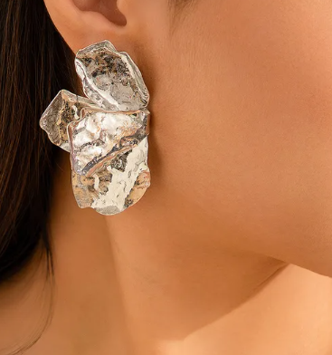 Gold Leaf Earrings for women | GENICX