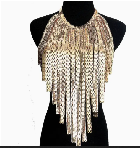 Linked Metal Statement Chunky Necklace | GENICX