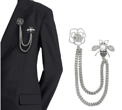 Elegant Double Brooch Chain for Women  | GENICX
