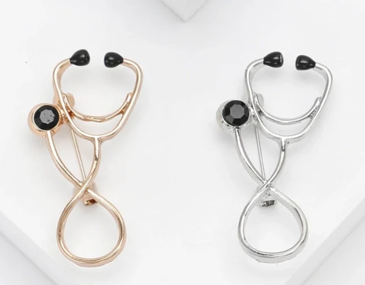 Infinity Knot Stethoscope Brooches | GENICX