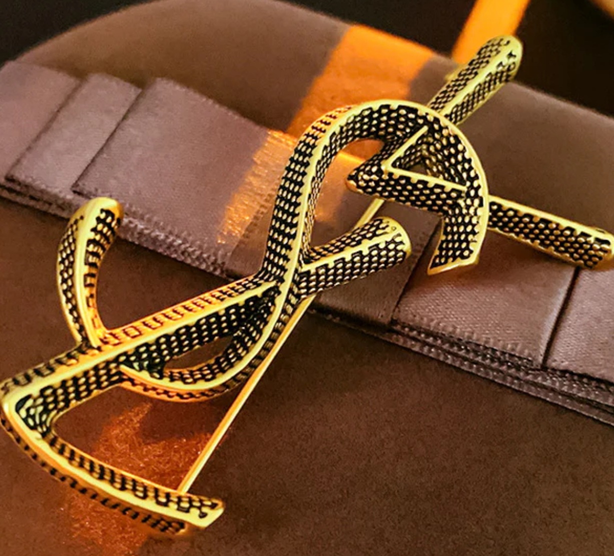 Elegant Gold YSL Brooch For Women  | GENICX