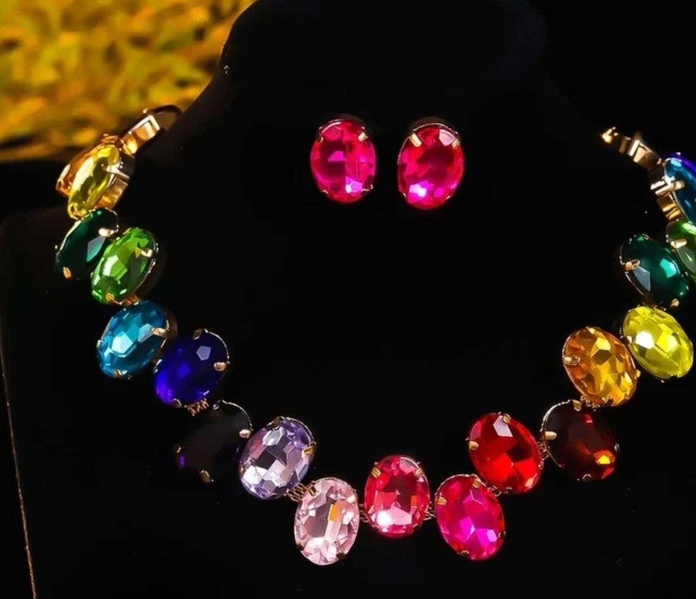 Colorful Gemstone  Formal Jewelry Set for women  | GENICX