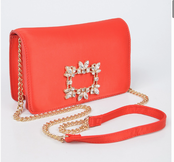 Satin Evening Clutch Bag - Two Colors | GENICX