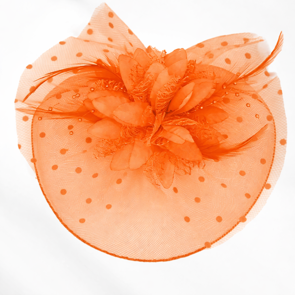 Feather Mesh Flower Fascinator Headband | GENICX