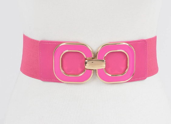 Pink Wide Stretch Belt For Women  | GENICX