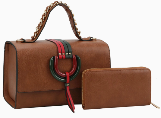 Stylish Brown Handbag and Wallet Set| GENICX