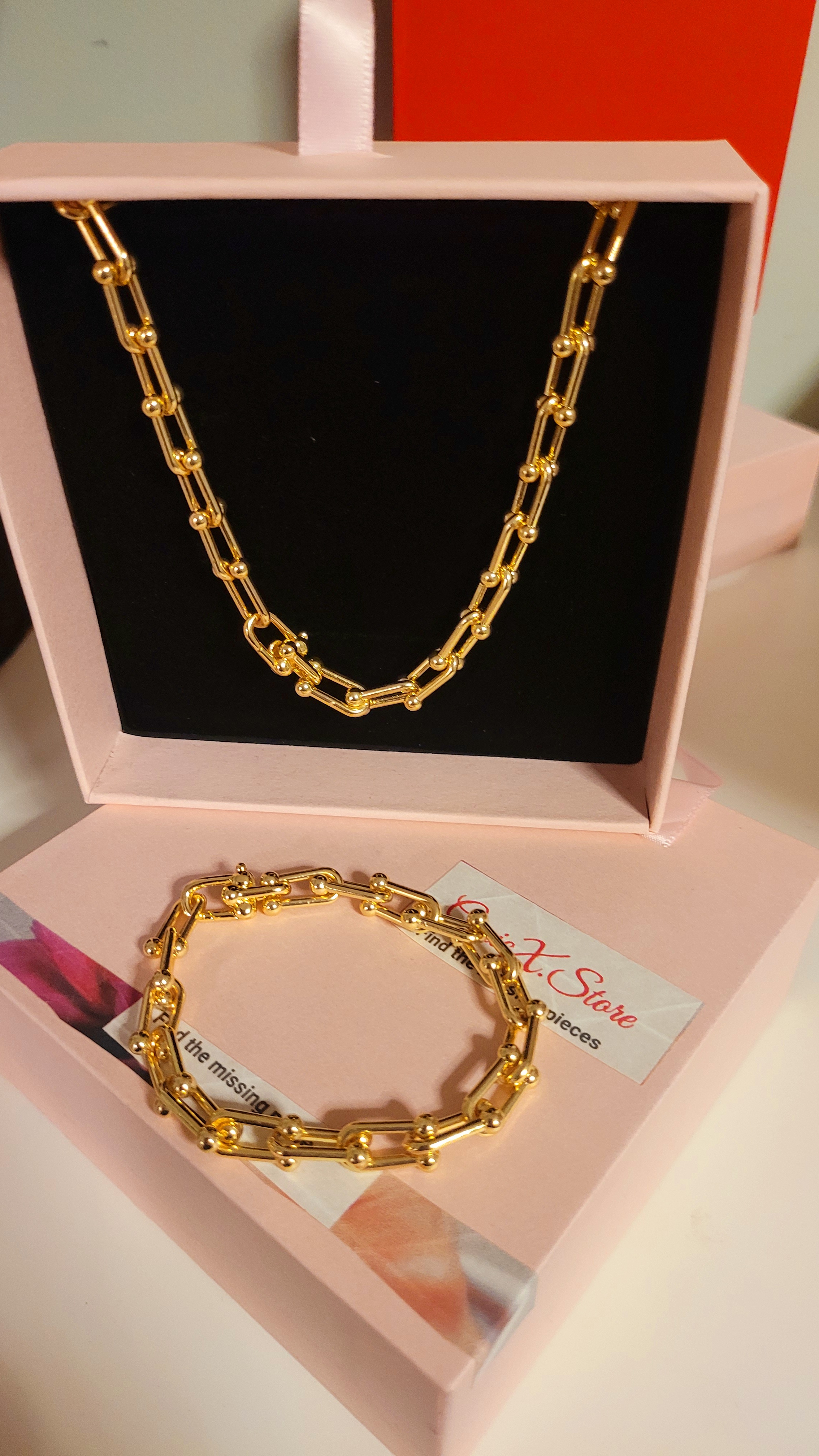  Link Necklace and Bracelet Set | GENICX