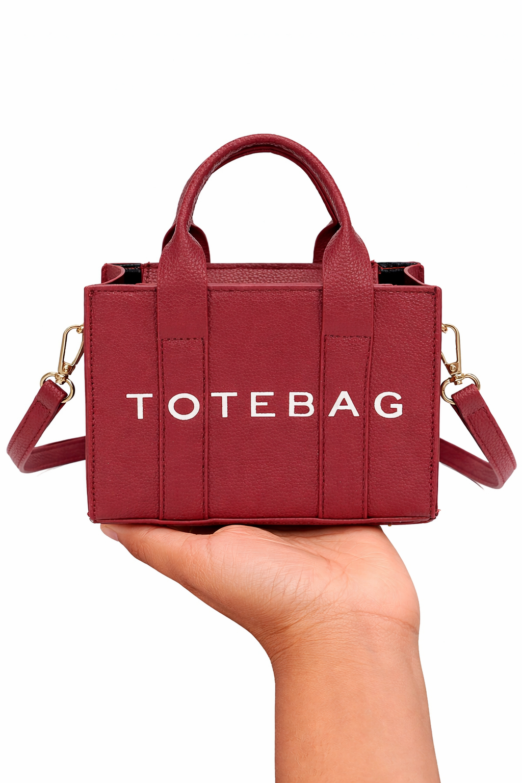 GENICX Mini Structured Tote Bag – Luxury  Leather Crossbody Handbag