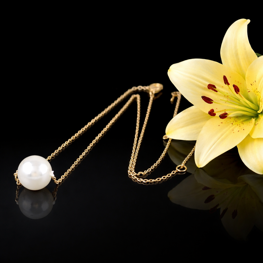 Classic Pearl Pendant Necklace | GENICX