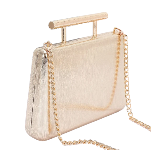 Gold Metallic Clutch Bag | GENICX
