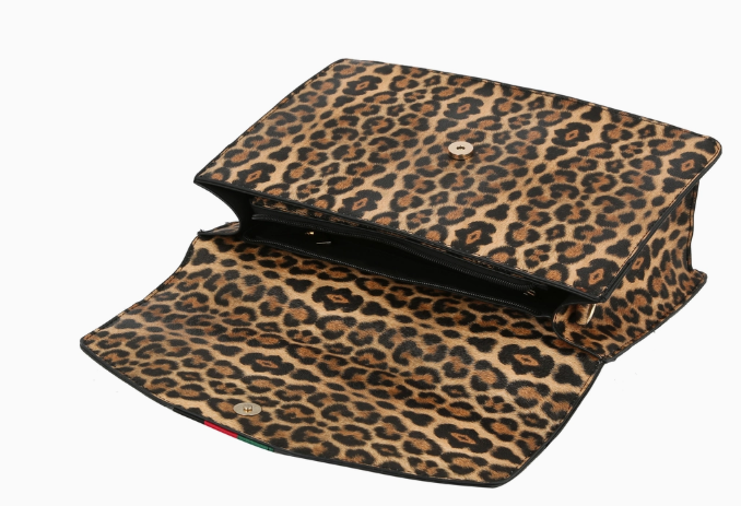 Leopard Print Handbag and Wallet Set| GENICX