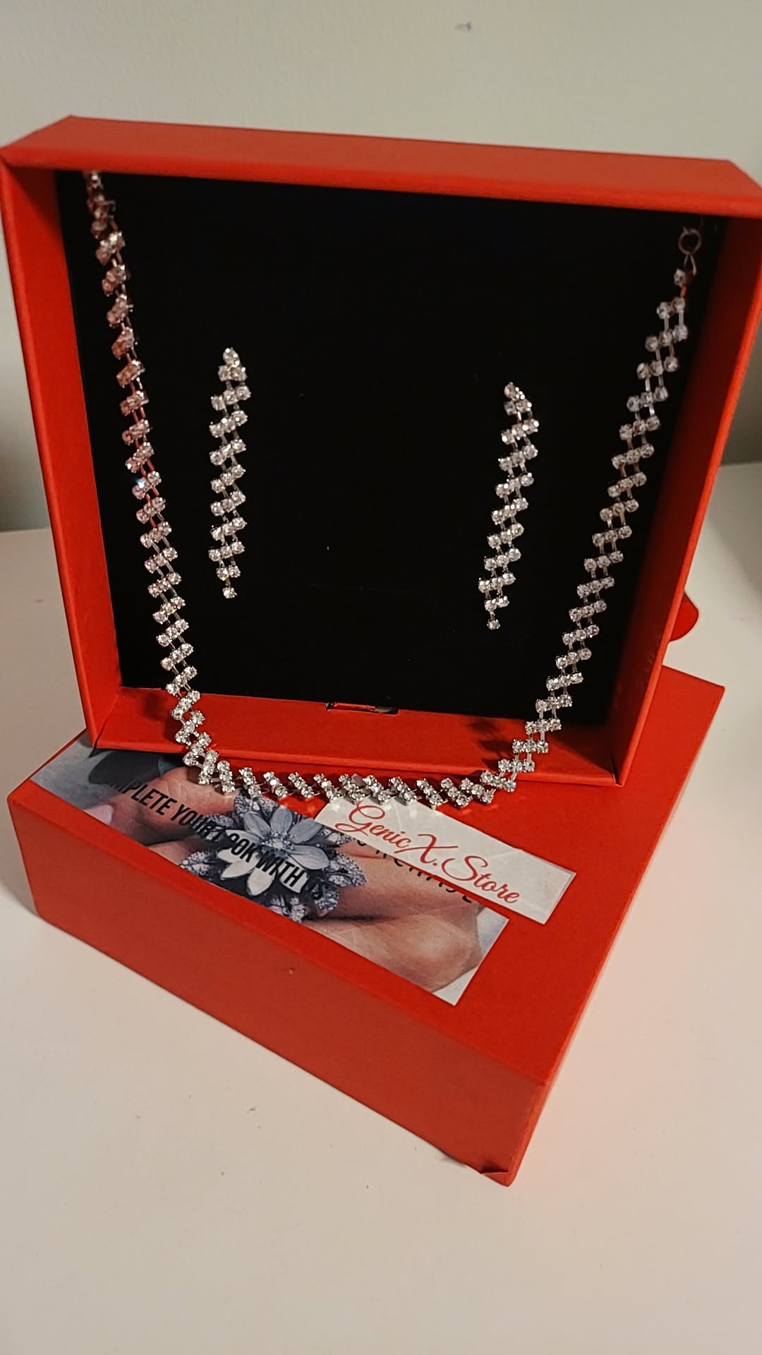 Crystal Necklace and Earring Set | GENICX