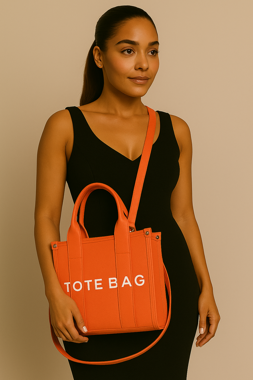 Orange Mini Tote Bag | GENICX