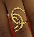 18K Gold Plated Adjustable Spiral Statement Ring | GENICX