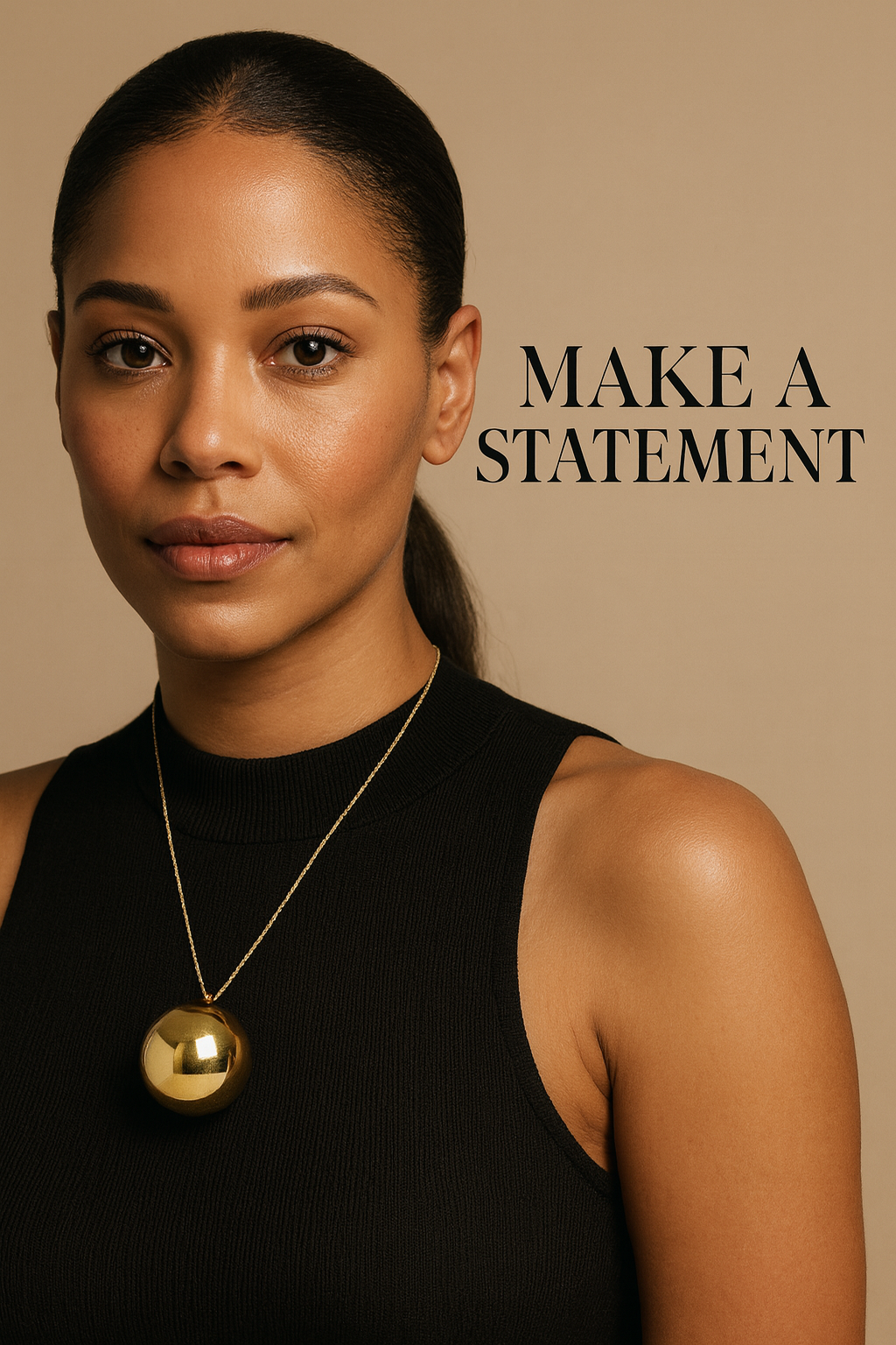 Gold Ball Pendant Necklace For Women | GENICX