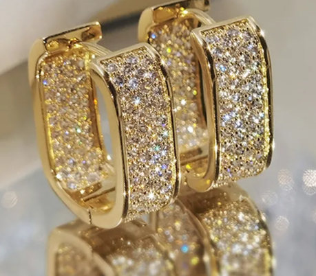 Gold-Plated Hoop Earrings for women | GENICX