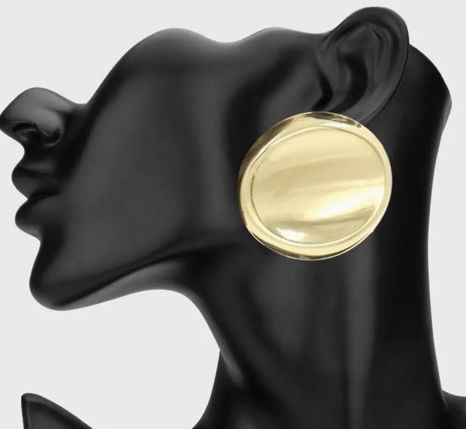 Bold Brushed Metal Disc Statement Earrings | GENICX