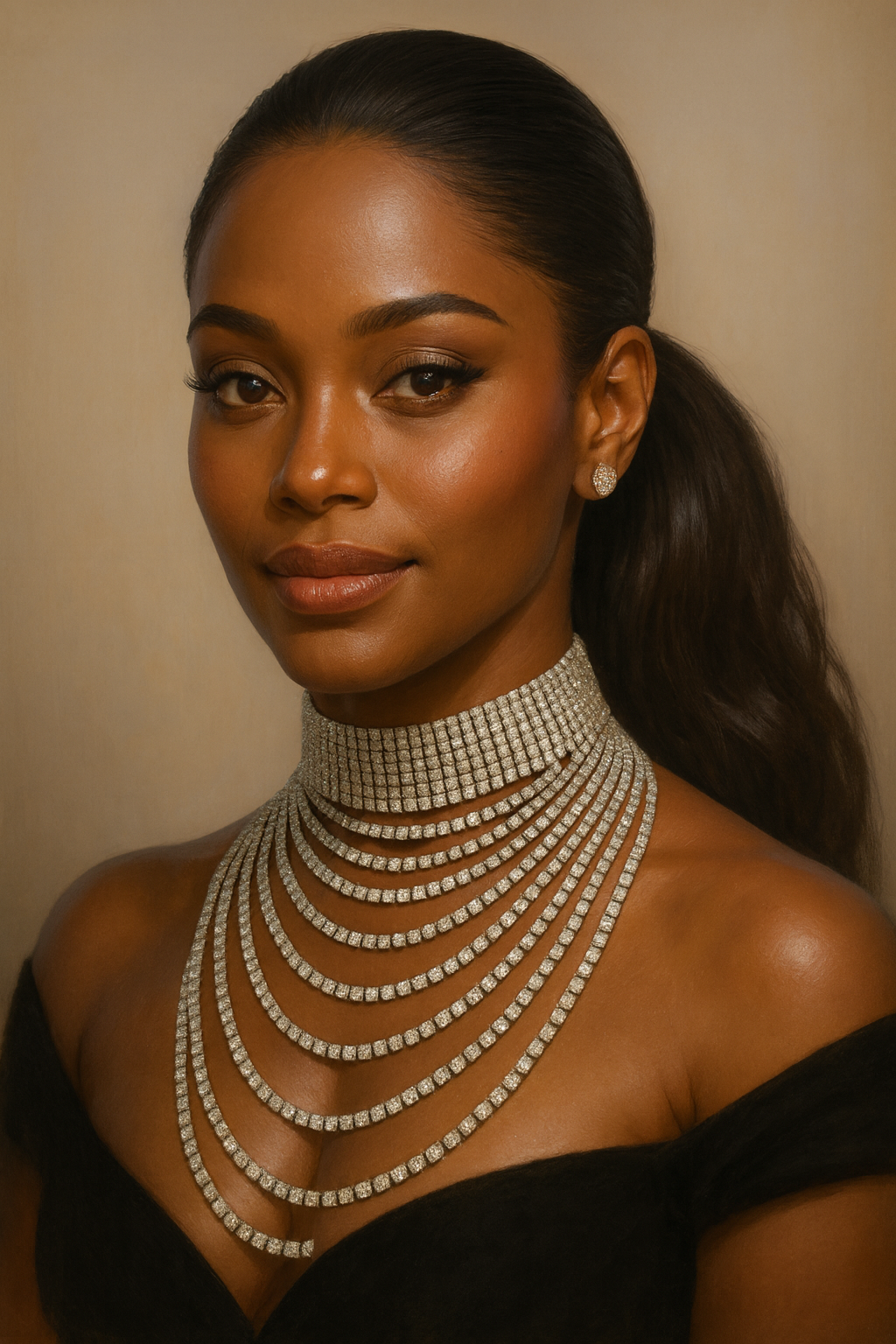 Elegant Multi-Layer Rhinestone Necklace | GENICX