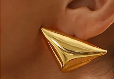 Geometric Gold Earrings | GENICX