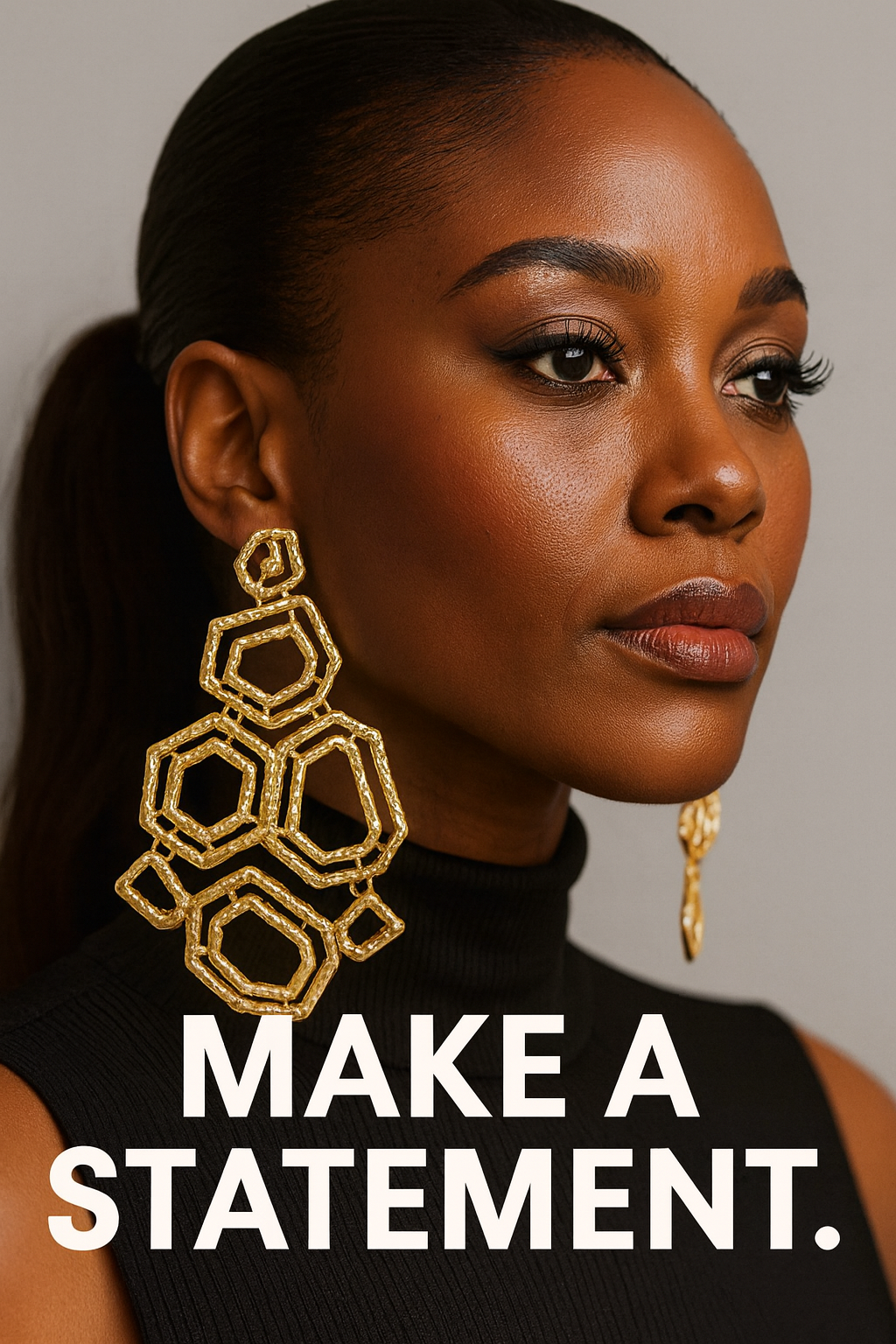 Geometric Large Statement Earrings For Women | GENICX