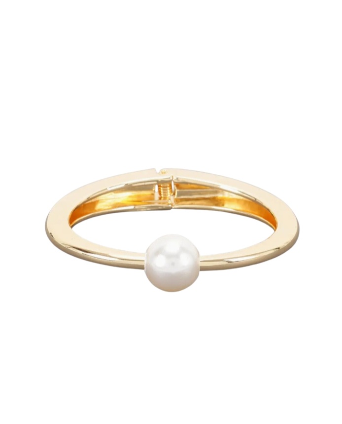 Classic Pearl Bangle Bracelet |GENICX