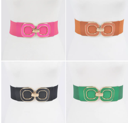 Pink Wide Stretch Belt For Women  | GENICX