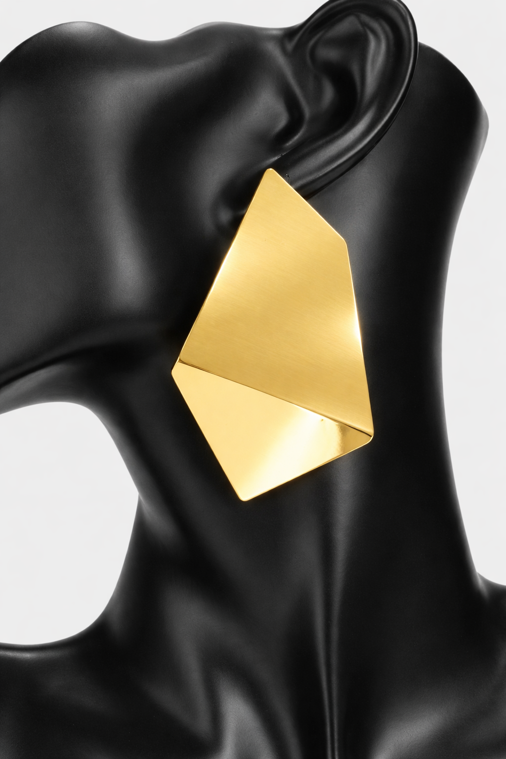 Oversized Geometric Metal Plate Earrings | GENICX