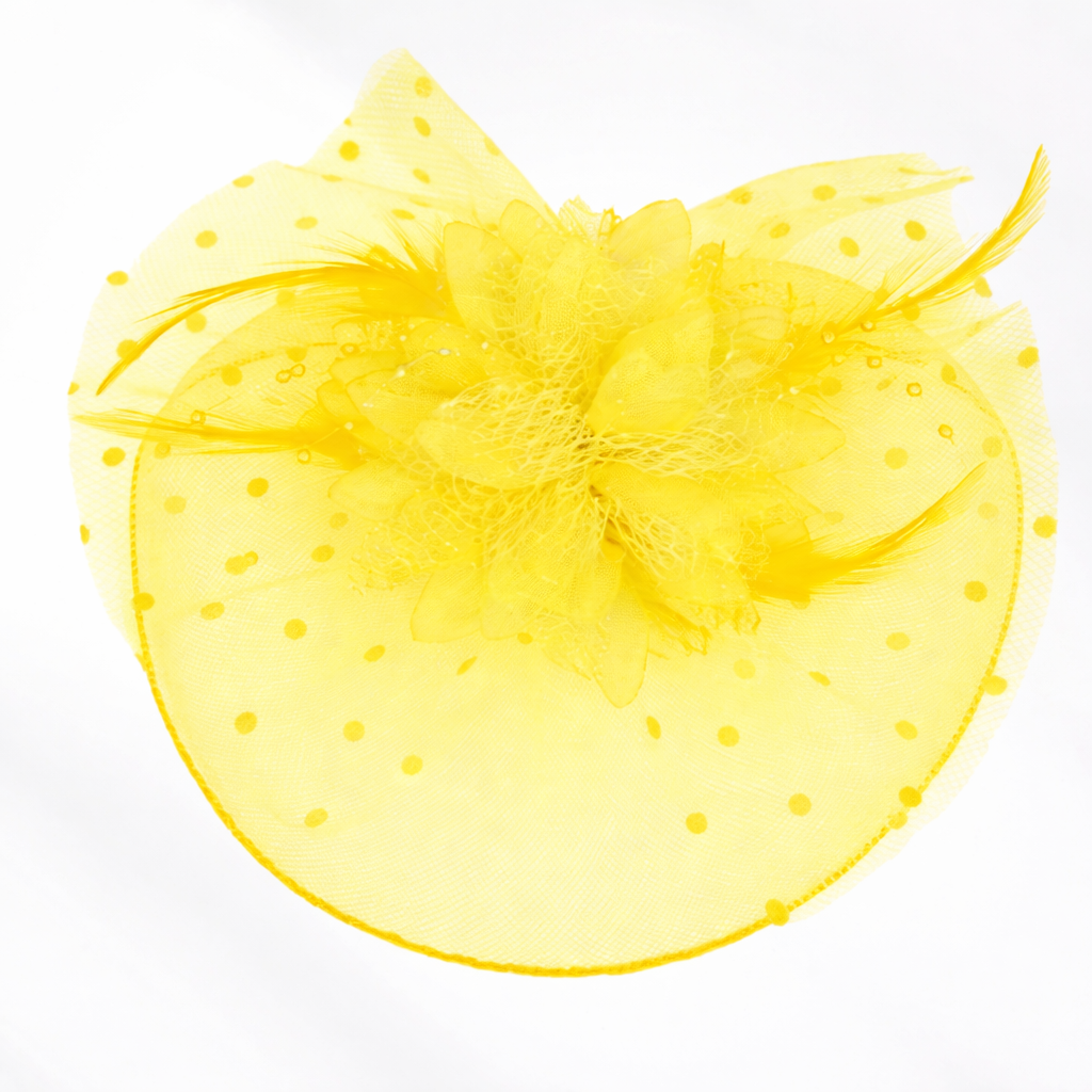 Feather Mesh Flower Fascinator Headband | GENICX