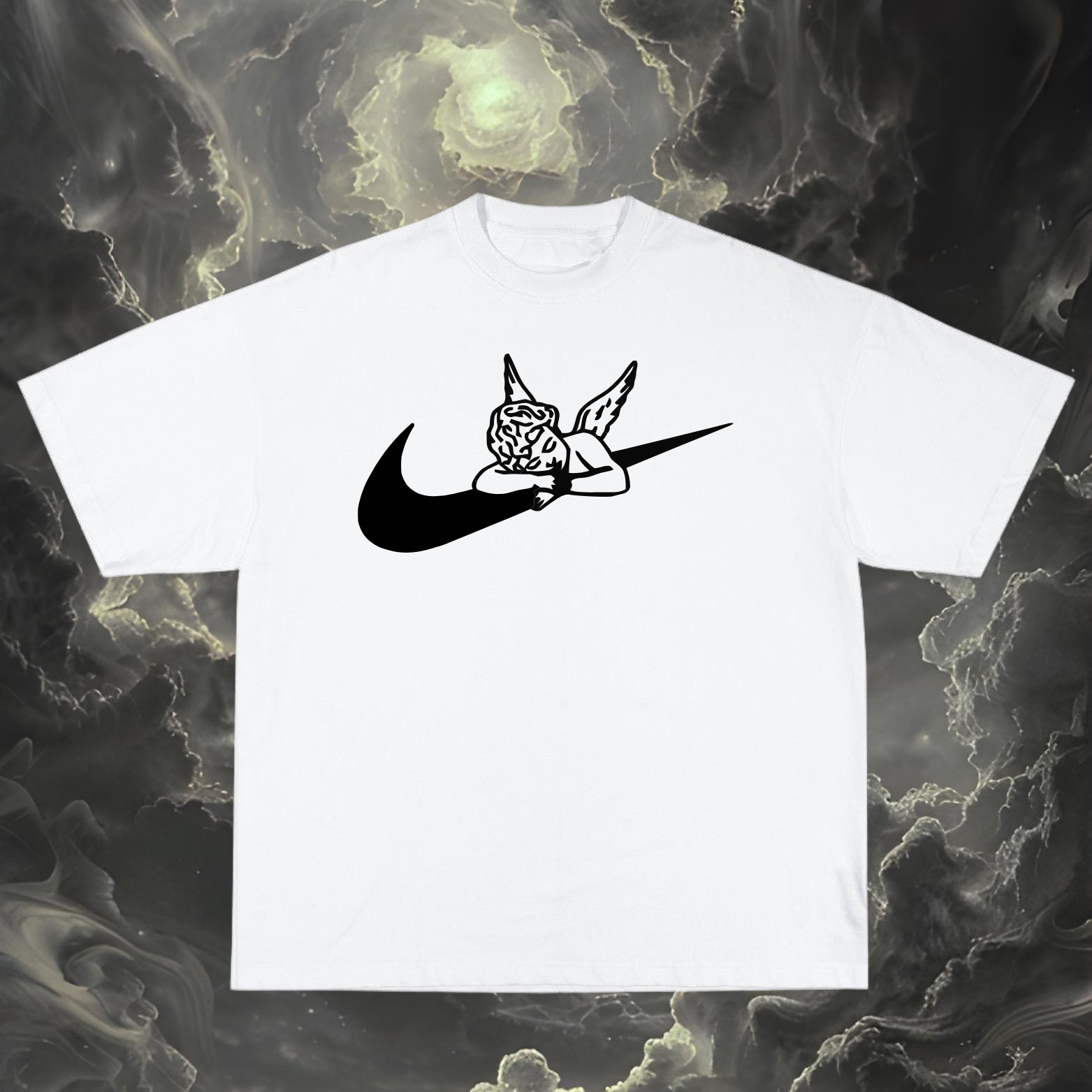 Camiseta blanca con diseño Nike