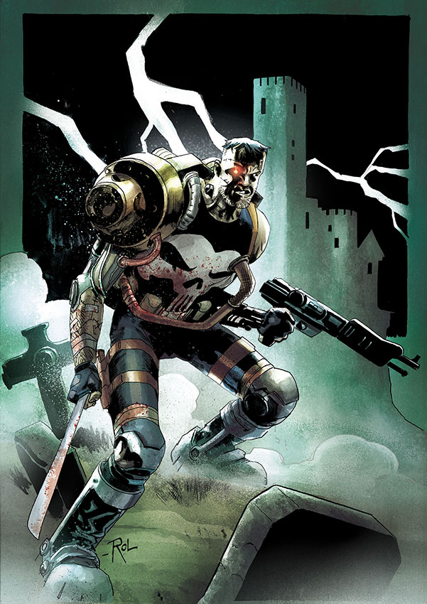 Punisher Cyborg Art Print